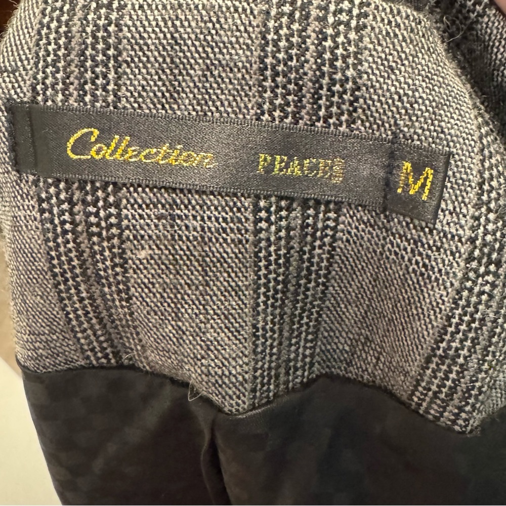 Peacebird Collection Tailored Plaid Wool-Blend Blazer – Size M - Picture 11 of 12